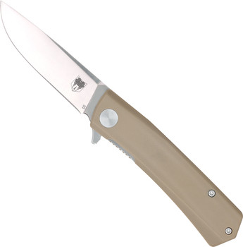 SS/TAN D2 BLADE G-10 SCALESCOBRATEC SERPENT FOLDER 3" 