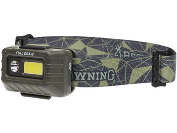 Browning 003713004 Full Draw Headlamp 20/500 Lumens LED Bulb 67yds Beam Distance Cap/Headwear