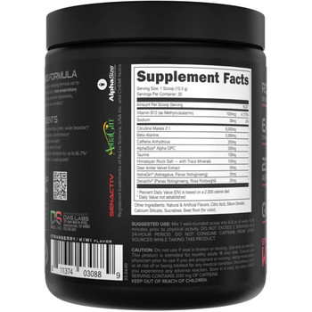 Bucked Up Pre-Workout Strawberry Kiwi 30 Serving Tub