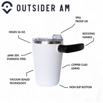 Outsider The AM Travel Mug White