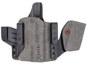 Safariland INCOG0835A0CX261MC Incog IWB Gray Cordura w/Mag Caddy, Fits Glock 17 Fits Glock 19, Belt Clip Mount, Right Hand