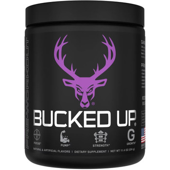 Bucked Up Pre-Workout Grape Gainz 30 Serving Tub