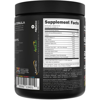 Bucked Up Woke AF Pre-Workout Sour Bucks 30 Serving Tub