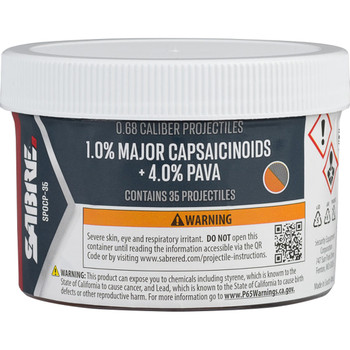 Sabre Red Pepper Projectiles 35ct