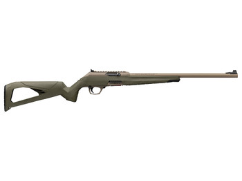 Winchester Repeating Arms 521158102 Wildcat SR 22 LR 10+1 16.50" Flat Dark Earth Button Rifled Barrel, Flat Dark Earth Picatinny Rail Polymer Receiver, Adj Cheek Piece & LOP OD Green Synthetic Stock