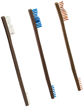 Otis FG3163 AP Brushes  Bronze/Nylon/Stainless Steel Bristles 3 Pack                                                                                                                                    