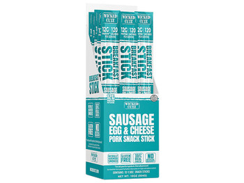 Wicked Cutz WCBR12SEC Sausage Egg & Cheese Breakfast Sticks 12 Pack