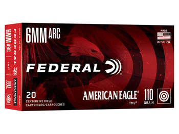 Federal AE6ARC1 American Eagle 6ARC 110gr Total Metal Jacket 20 Per Box/10 Case