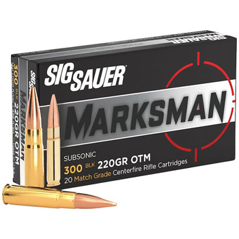 Sig Sauer Match Grade Rifle Ammo 300 Blackout 220 gr. OTM 20 rd.
