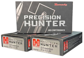 Hornady 83412 Precision Hunter  22 Creedmoor 80 gr ELD-X 20 Per Box/10 Cs                                                                                                                               