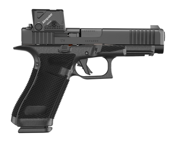 Glock P61750B03DC8A3 G17 Gen6 w/Aimpoint Full Size 9mm Luger 17+1 4.49" Black GMB Barrel, Black nDLC Steel Serrated w/Optic Slide, Black Polymer Frame w/Accessory Rail, Interchangeable Backstrap Grip,
