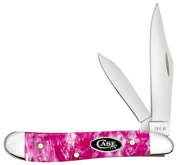 CASE PEANUT 2BL 27/8" PINK CRACKLE