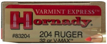HORN BULLETS 204RUG 32G V-MAX 100BX