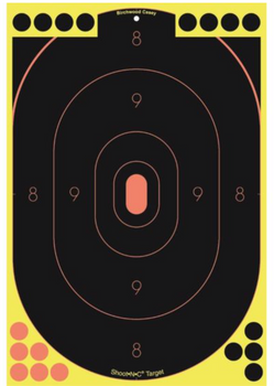 BC SNC 12" X 18" OVAL SIL. TRGT 5PK