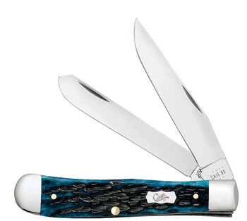 CASE TRAPPER 41/8" 2BL MED BLU