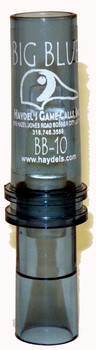 Haydel's Game Calls BB10 "Big Blue"  Open Call Double Reed Bluewing Teal Sounds Attracts Ducks Clear Acrylic                                                                                            