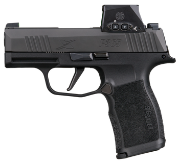 Sig Sauer 365X9BXR3RXSL P365X w/Romeo-X Sig Loc 9mm Luger 12+1 3.10" Black Barrel, Black Nitron Stainless Steel Serrated w/Optic Slide, Black Polymer Frame w/Accessory Rail, Sig ROMEO-X SIG-LOC       