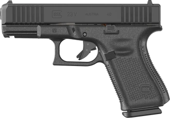 Glock PV2350203 G23 V 40 S&W 13+1 4.02" Black GMB Barrel, Black nDLC Steel Serrated Slide, Black Polymer Frame w/Accessory Rail, Interchangeable Backstrap Grip, Ambidextrous                           