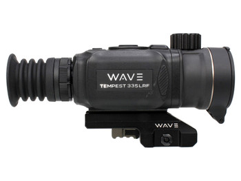 Wave WTS200 Tempest 335 LRF Thermal Black 3.3x35mm Illuminated Multi Reticle 384x288, 12 Microns, 50 Hz Resolution, Digital Zoom 13.2x Rapid/Smooth