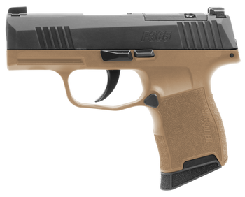 Sig Sauer 3659CTXR3P P365X  Micro-Compact Frame 9mm Luger 10+1 3.10" Steel Barrel, Optic Ready/Serrated Slide, Coyote Tan Stainless Steel Frame w/Accessory Rail, Polymer Grip                          