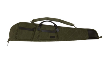Heritage Cases 54148 North Platte Rifle Case 48" Olive Cotton Canvas w/ Leather Trim & Brushed Tricot Lining                                                                                            
