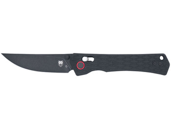 CobraTec Knives CTLEGBLK Legacy EDC 3.50" Folding Plain Black TiCN D2 Steel Blade, 5" Black Textured Aluminum/G10 Handle