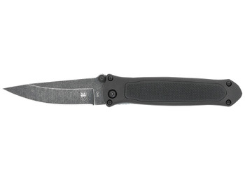 CobraTec Knives BLKHRQS Quick Strike 3.25" Folding Drop Point Plain Stonewashed 440 SS Blade, 4.50" G10 Handle