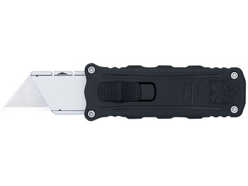 CobraTec Knives CTOTFUKSBBLK Utility OTF Aluminum Blade, 3.38" Black Anodized Aluminum Handle