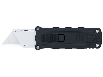CobraTec Knives CTOTFUKSBBLK Utility OTF Aluminum Blade, 3.38" Black Anodized Aluminum Handle