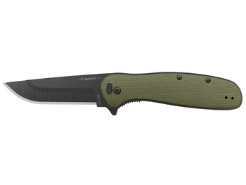 Outdoor Edge VX230CC Razor VX2 3" Folding Plain 420J2 SS Blade Green