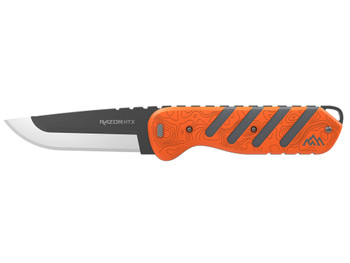 Outdoor Edge HTX35B6C Razor HTX 3.50" Folding Plain 420J2 SS Blade Orange/Gray