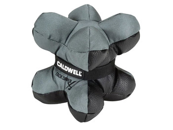 Caldwell 1102666 Tack Driver X Mini with Gray & Black Finish, Rubber Bottom, Plastic Pellet Filled, weighs 1.50 lbs & 5.50" W x 5.50" H x 5.50" D Dimensions