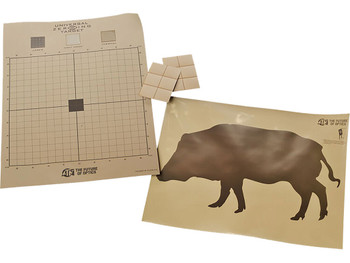 ATN ACMKIRTGBR Thermal Target Kit Boar Paper 30" x 24" Brown Includes 12 Plasters/2 Targets