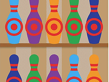 Birchwood Casey BC-35773 Dirty Bird Target Lucky Shot Bowling Pins 12" x 18" 6 Pack