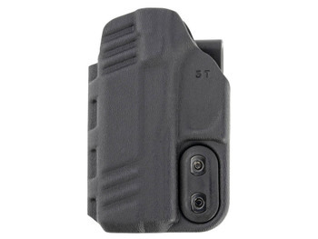 DeSantis Gunhide 137KJ3TZ0 Slim-Tuk Black Kydex Belt Clip IWB Fits Glock 43/43x Ambidextrous