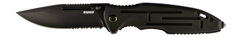 RUKO RUK0153      440A 3-1/2"BLK ANODIZED FOLDING