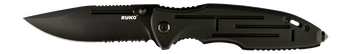 RUKO RUK0153-CS   440A 3-1/2"BLK ANODIZED FOLDING