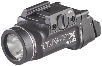 Streamlight 69405 TLR-7 X Sub USB  Black Anodized 500 Lumens  White LED Glock 43X MOS/48 MOS/43X/48                                                                                                     