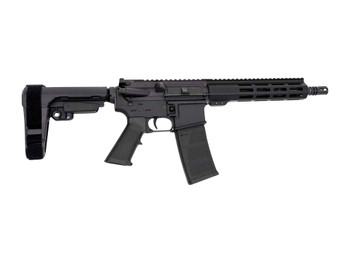 Andro Corp Industries 556103HB ACI-15 Halo 5.56 NATO 30+1 10.30" Black Nitride Threaded Barrel, Black Anodized Aluminum Receiver w/Picatinny Rail, M-LOK Handguard, Black Polymer SBA3 Pistol Brace, A2