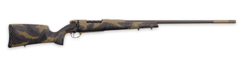 Weatherby MAX01N222RR6B Mark V Apex 22-250 Rem 4+1 24" + 2"Coyote Tan/Graphite Black Cerakote Fluted Threaded Barrel, Coyote Tan Cerakote Steel Drilled & Tapped Receiver, Tan/Brown Sponge Accents Fixe