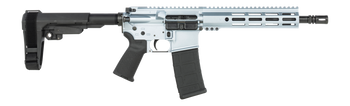 Shark Coast Tactical SCC07114AGC-P Arctic Gun Candy  5.56 NATO 30+1 10.50" Black Nitride Threaded Barrel, Aluminum Receiver w/Picatinny Rail, M-LOK Handguard, SB Tactical SBA3 Brace, Polymer Grip     