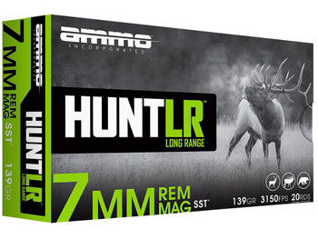 Ammo Inc 7MM139SSTA20 Hunt Long Range 7mm 139gr Super Shock Tip 20 Per Box/10 Case