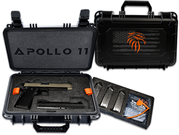 Live Free Armory LFAPF712086 Apollo 11  9mm 17+1 4.15" 416 Stainless Steel Slide Elite Flat Dark Earth Cerakote Black Polymer Grip                                                                      