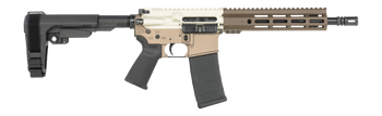Shark Coast Tactical SCC07299SIESTA-P Siesta  5.56 NATO 30+1 10.50" Black Nitride Threaded Barrel, Aluminum Receiver w/Picatinny Rail, M-LOK Handguard, Polymer SB Tactical SBA3 Brace, Polymer Grip    