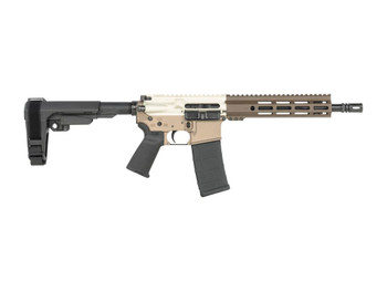 Shark Coast Tactical SCC07299SIESTA-P Siesta 5.56 NATO 30+1 10.50" Black Nitride Threaded Barrel, Aluminum Receiver w/Picatinny Rail, M-LOK Handguard, Polymer SB Tactical SBA3 Brace, Polymer Grip