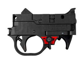 Franklin Armory 0250041BLK   Black Curved Trigger Drop-In Fits Ruger 10/22                                                                                                                              