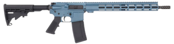 Great Lakes Firearms GL15223BLU AR-15  223 Wylde 30+1 16" Black Nitride Threaded Barrel, Blue Titanium Cerakote Aluminum Receiver w/Picatinny Rail, M-LOK Handguard, Black Polymer Stock, Mil-Spec Grip 
