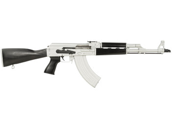 Zastava Arms Usa ZR7762CSB ZPAPM70 7.62x39mm 30+1 16.30" Black Chrome Lined Steel Barrel, Silver Receiver, Black Polymer Handguard, Fixed Dark Walnut Synthetic Stock