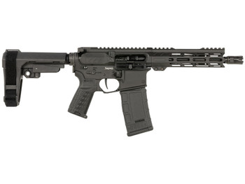 CMMG 30AF20AAB Banshee MK4 300 Blackout 30+1 8" Black Nitride Medium Taper Threaded Barrel, EML 7" M-LOK Handguards, Black Armor Cerakote Aluminum Picatinny Rail Receiver, CMMG Zeroed Grips