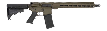 Andro Corp Industries 55616BBODG ACI-15 Bravo 5.56 NATO 30+1 16" Black Nitride Threaded Barrel, OD Green Aluminum Receiver w/Picatinny Rail, M-LOK Handguard, M4 Black Polymer Stock, Black A2 Grip     